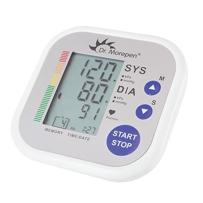 Dr. Morepen BP-02 AUTOMATIC Arm BLOOD PRESSURE MONITOR, White