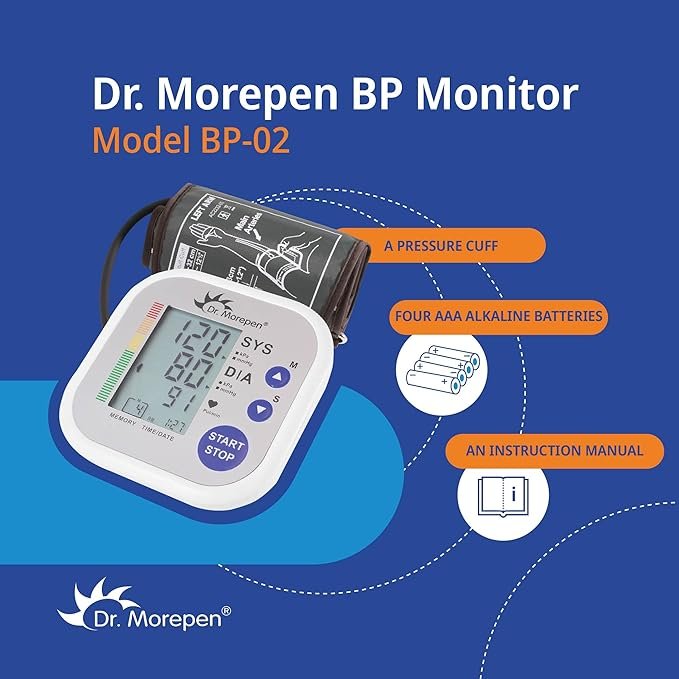Dr. Morepen BP-02 AUTOMATIC Arm BLOOD PRESSURE MONITOR, White - Image 4