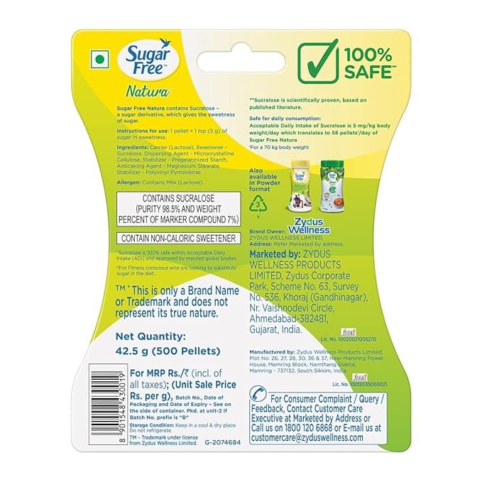 Sugar Free Natura Low Calorie Sucralose Sweetener | Pellets - Image 3